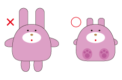 手足のパーツについて