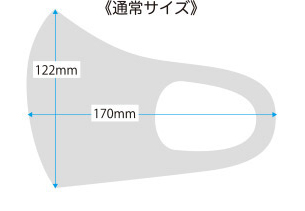 シンプルウレタンマスクのサイズ